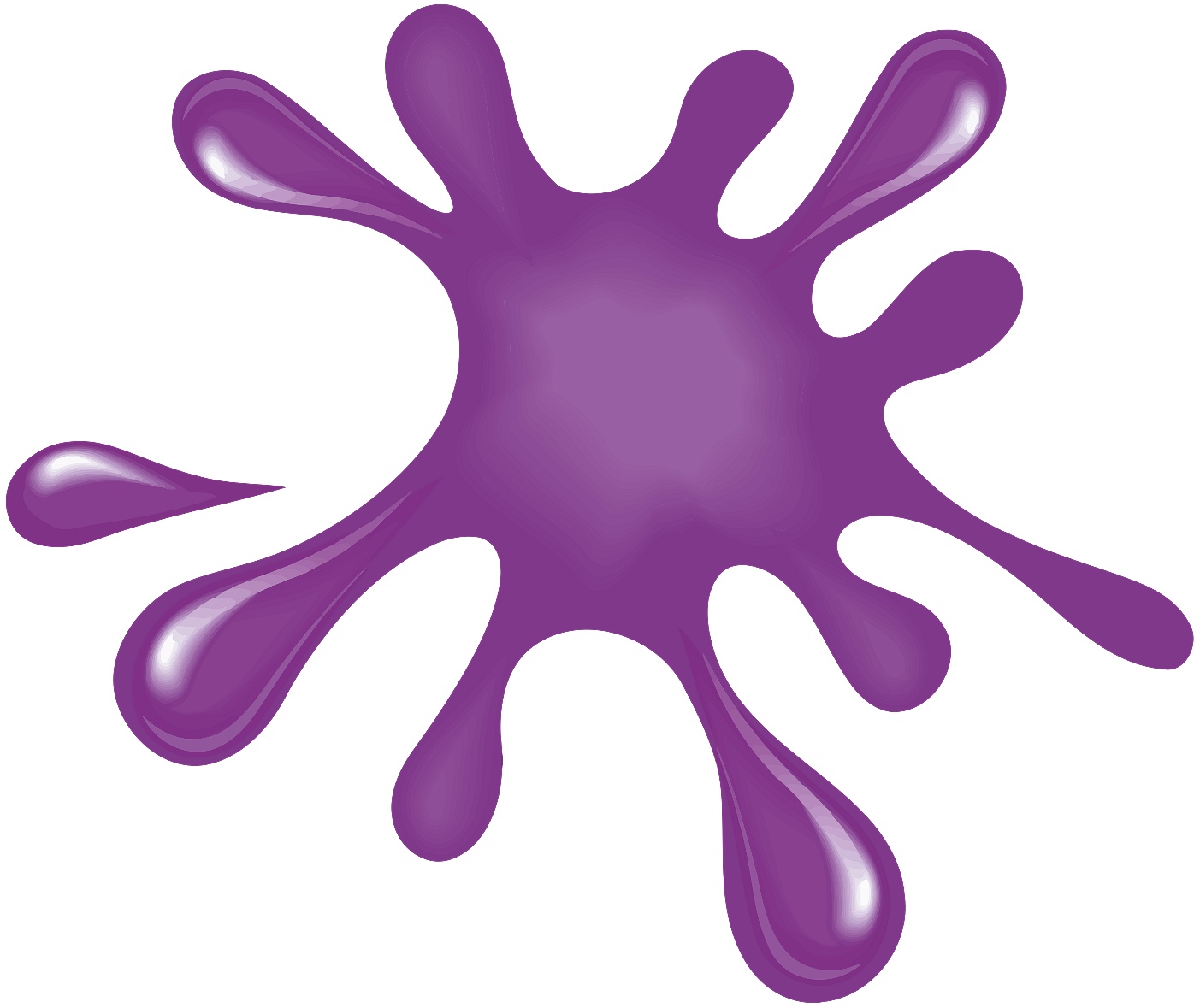 Irregular Purple Paint Splatter