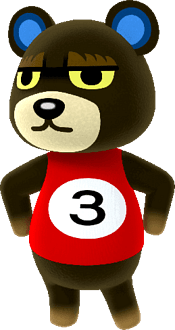 Animal Crossing character Grizzly