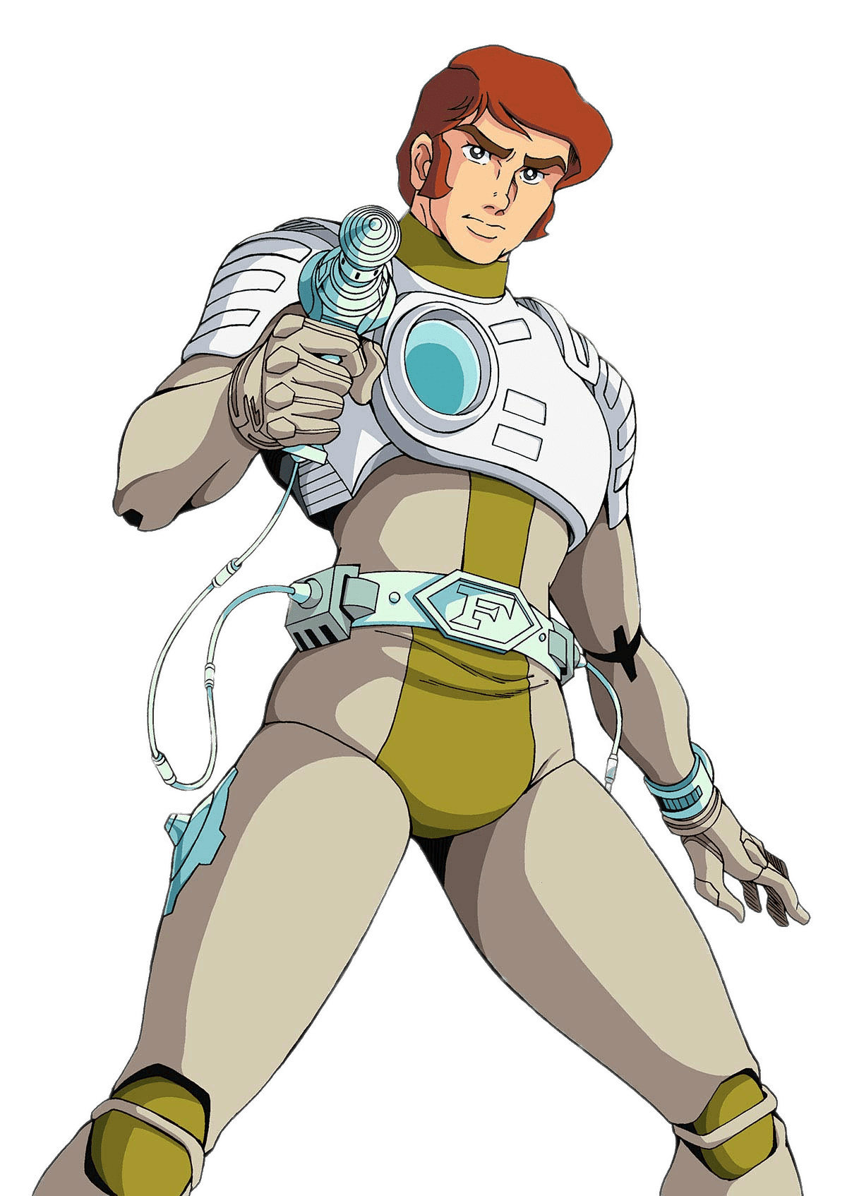 Captain Future Holding Weapon