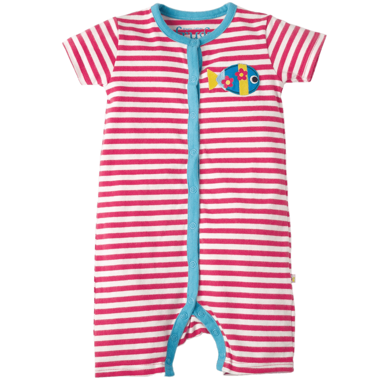 Red and White Striped Baby Romper