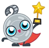 Oscar the Cool Spool Holding Up Star