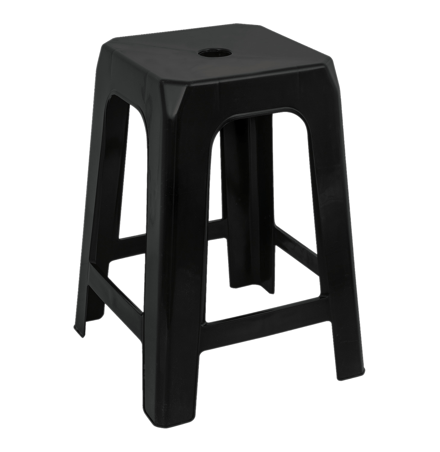 Black Plastic Stool