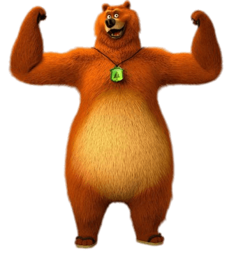 Grizzy Showing Muscles