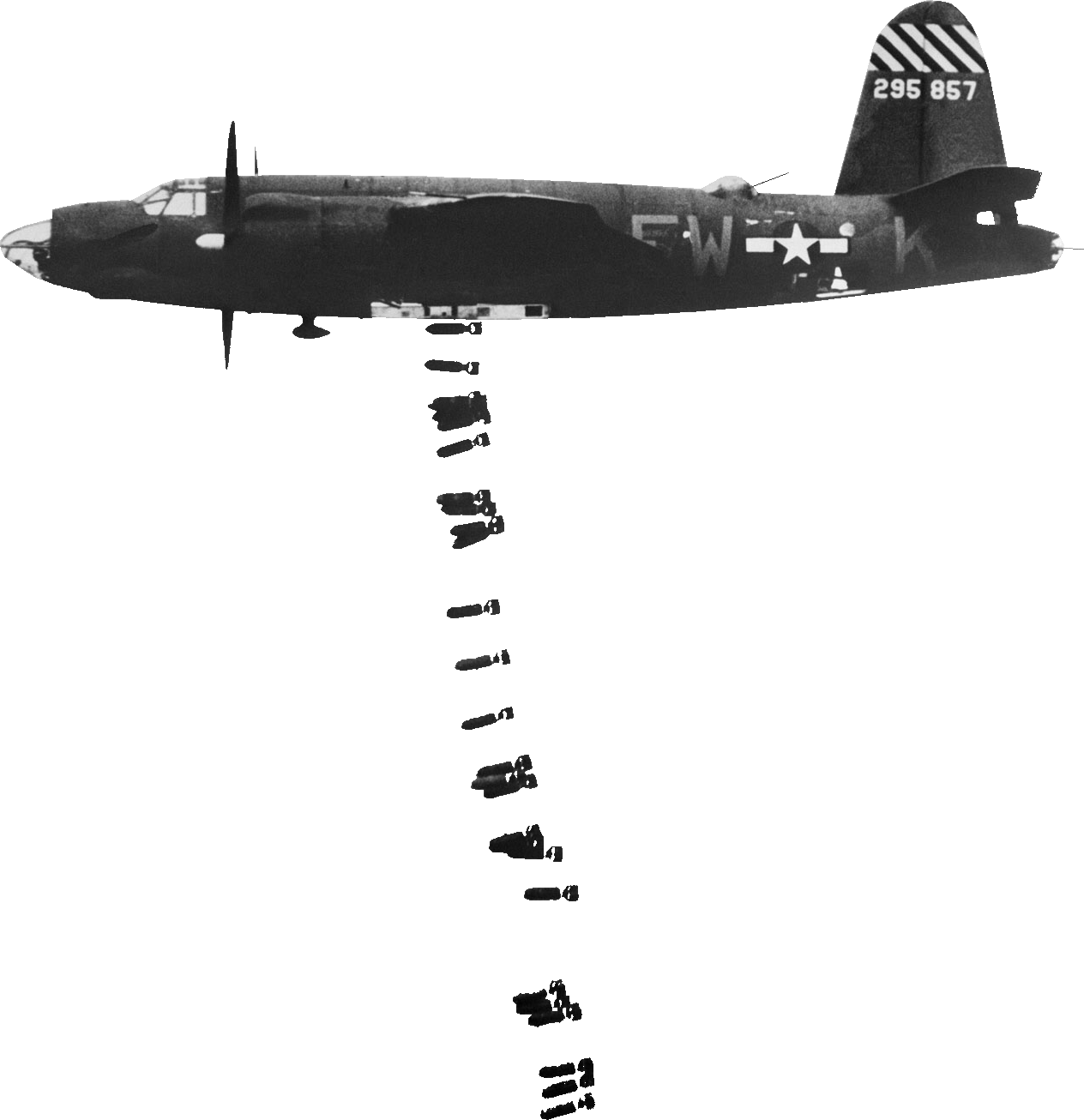 Us Plane Dropping Bombs