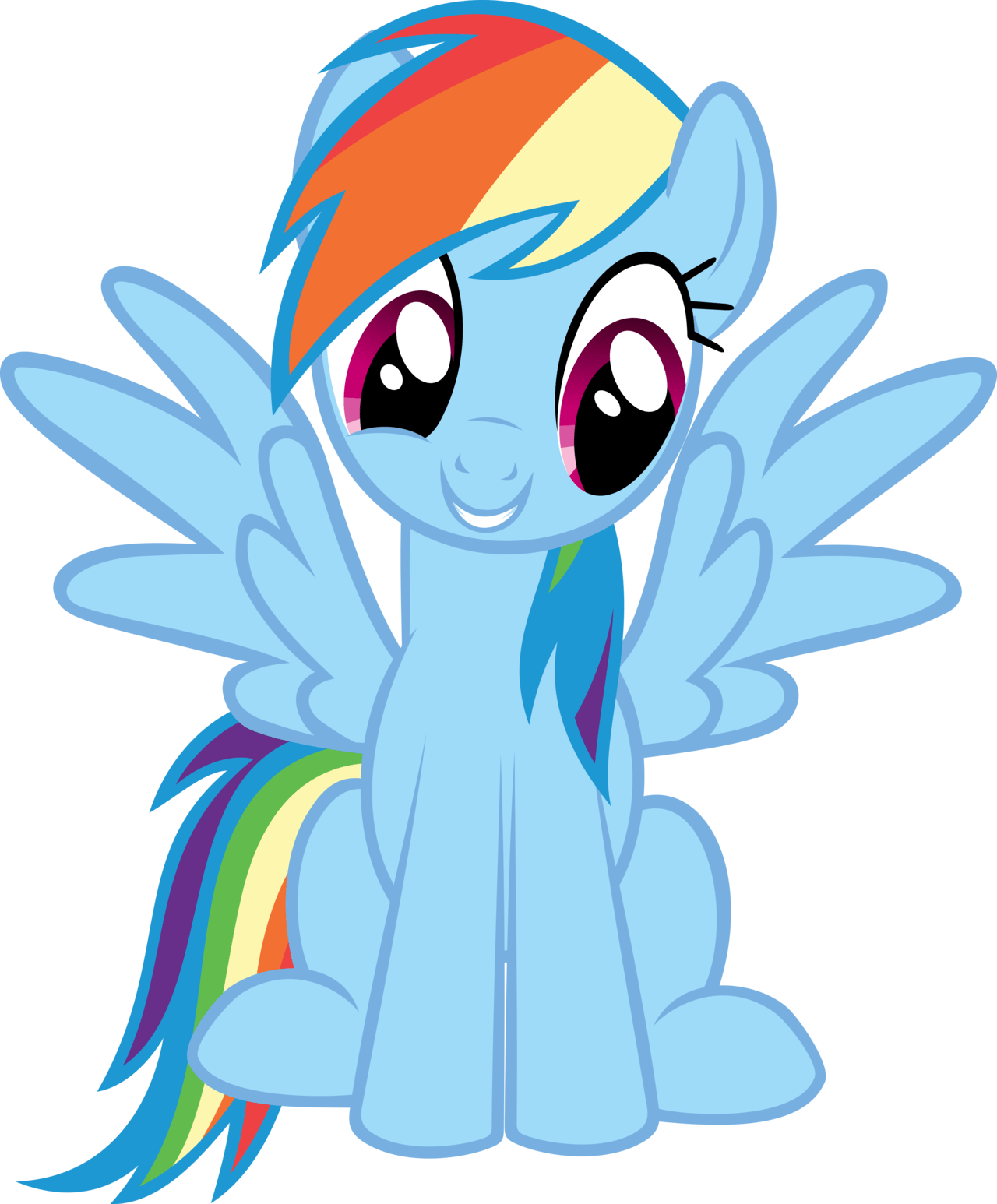 Rainbow Dash Sitting