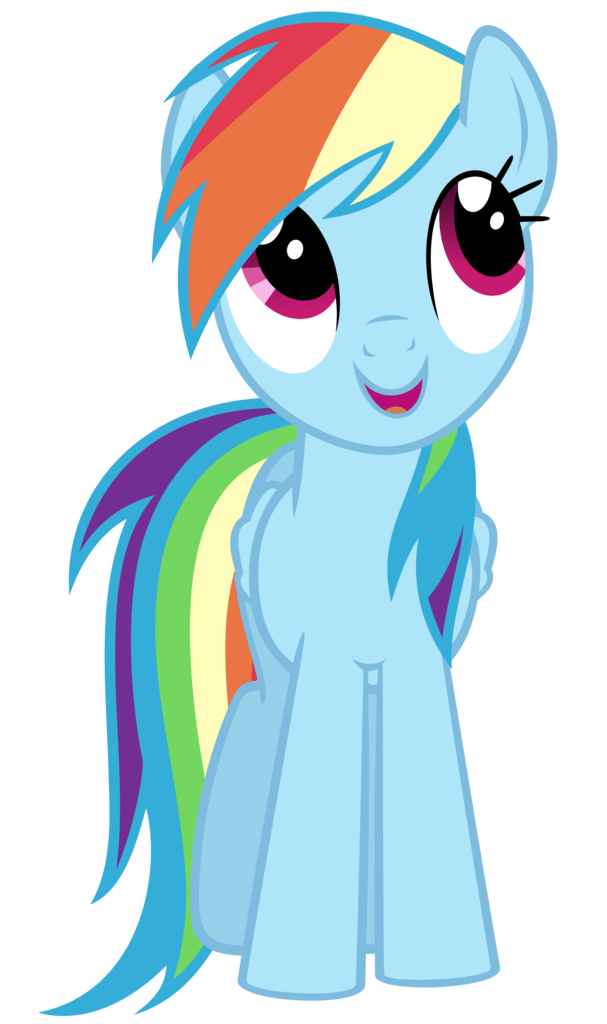 Rainbow Dash Looking Up