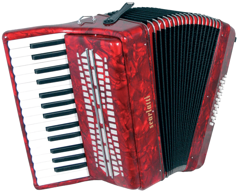 Accordion Bright Red