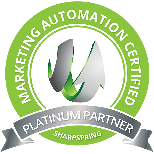SharpSpring Platinum Partner round logo seal