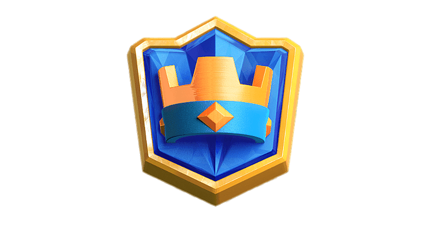 Clash Royale blue and gold shield