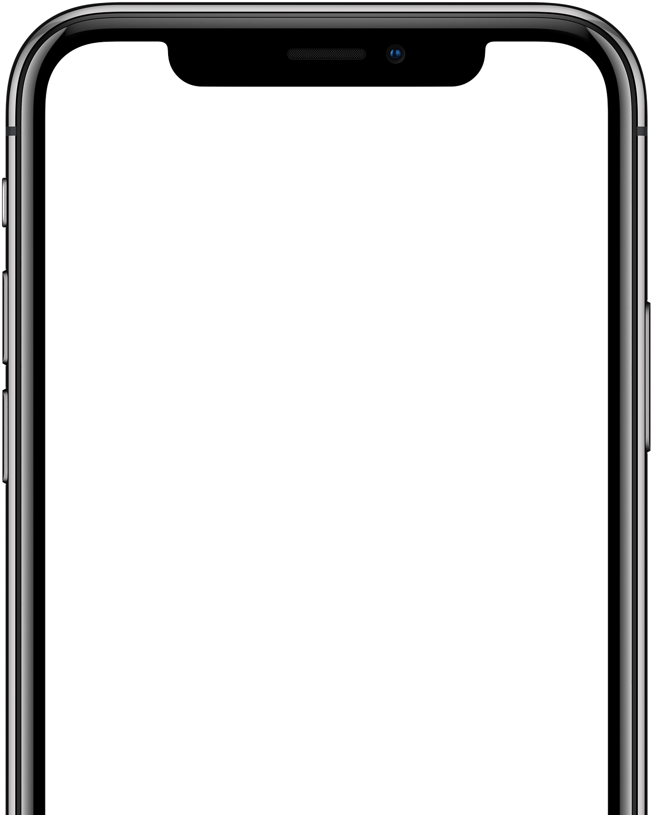 Iphone X Top Section Close Up Mockup