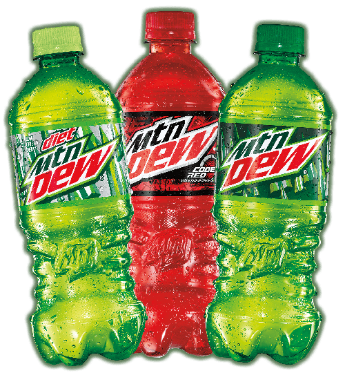Mountain Dew 3 Bottles