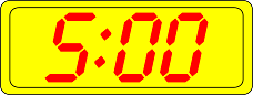 Digital Clock 5:00