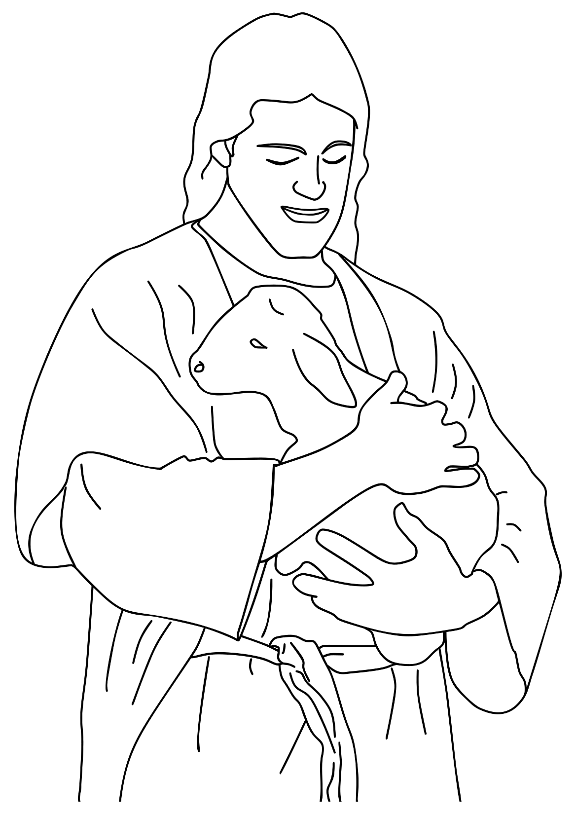 Jesus Holding a Lamb