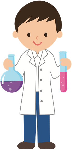 Scientist Holding Test Tubes