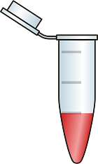 Eppendorf Tube with Red Liquid