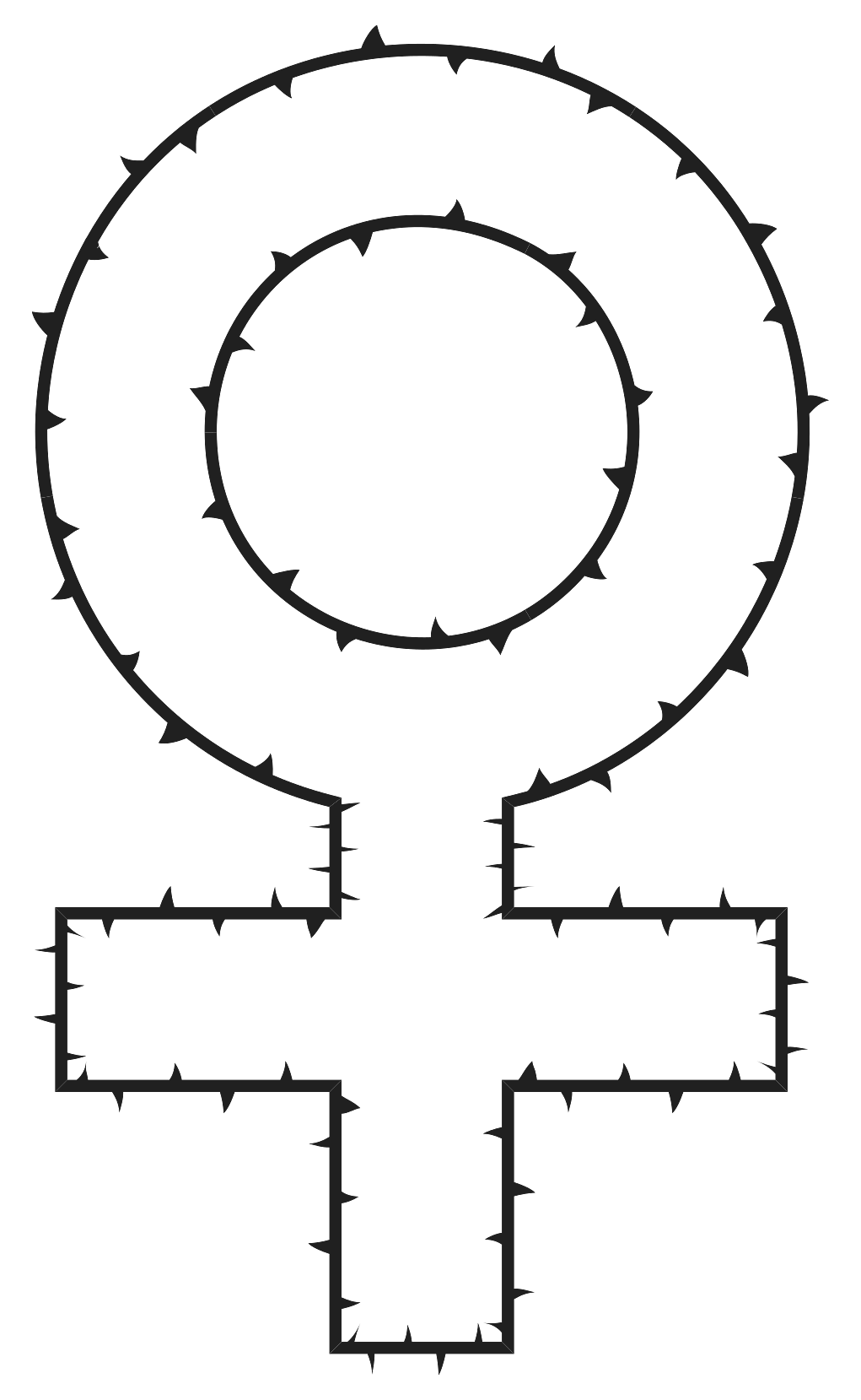 Female Symbol Thorns
