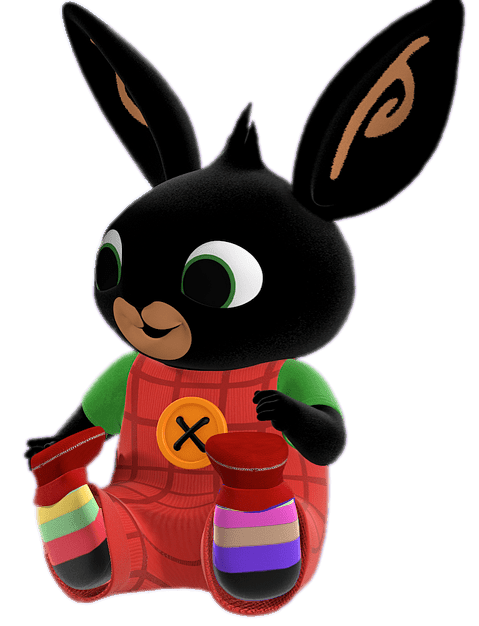 Bing Bunny Wearing Odd Socks