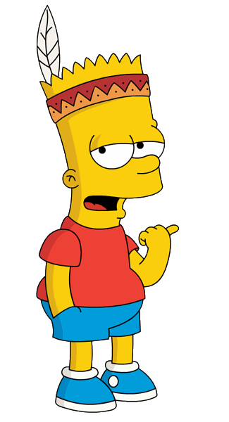 Bart Simpson Indian Hat