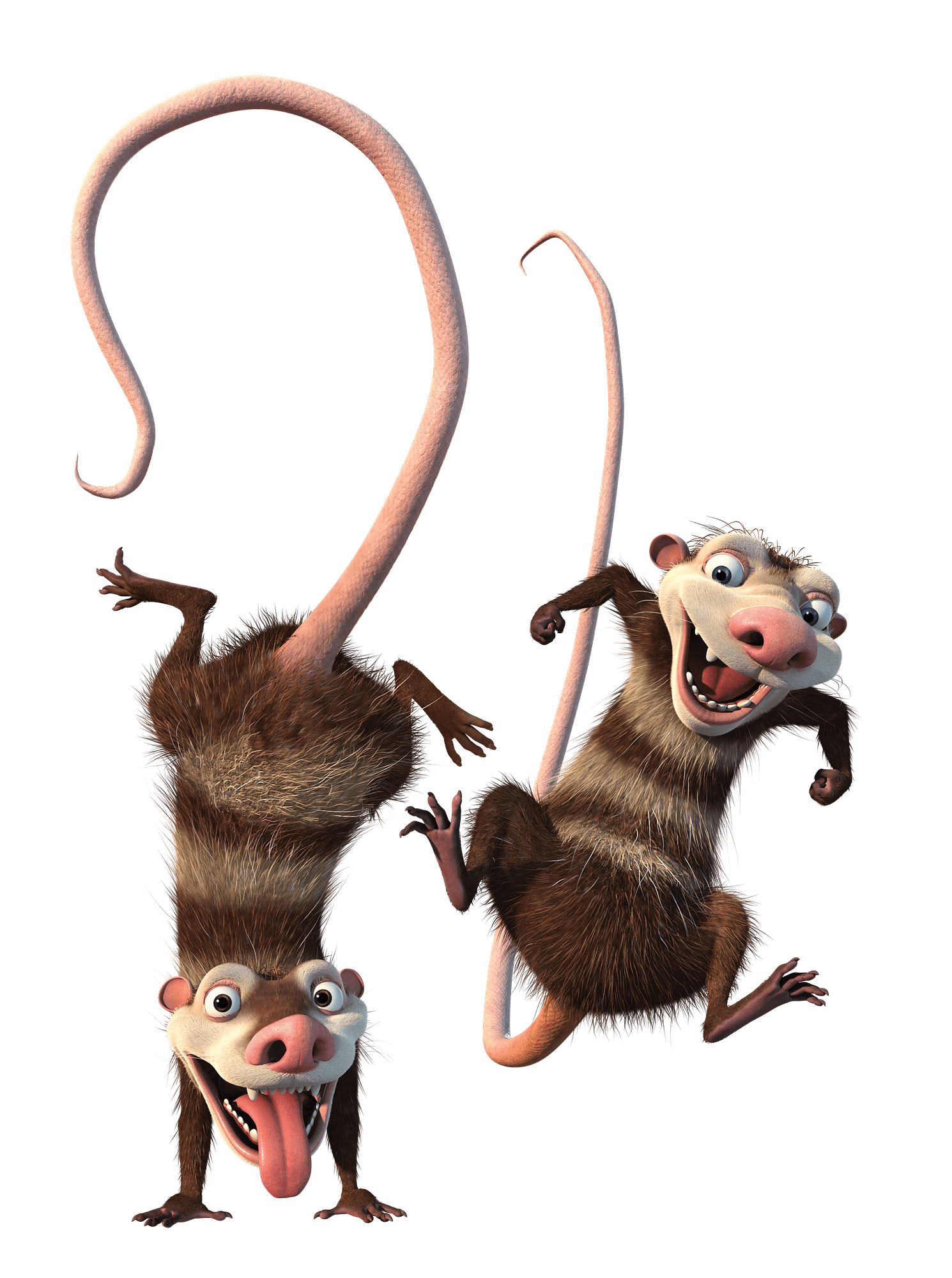Ice Age characters Crash and Eddie
