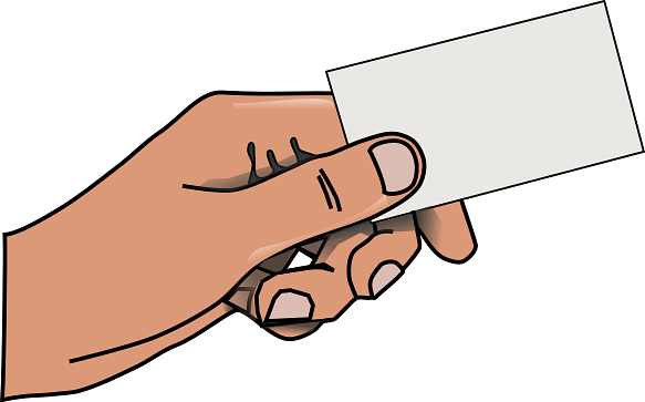 Hand Holding Business Card