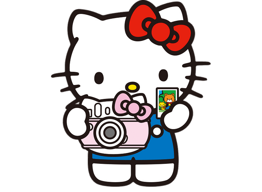 Hello Kitty Taking Instant Picture