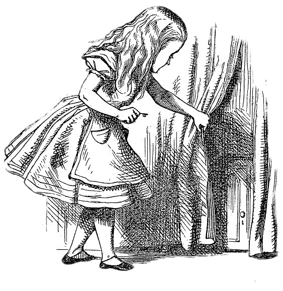 Alice In Wonderland Behind The Curtain