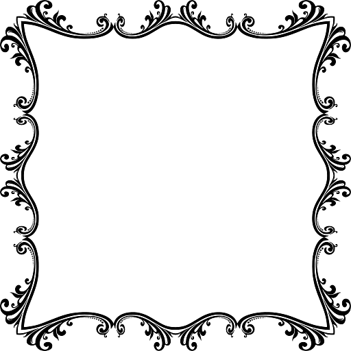 Abstract Floral Border Design