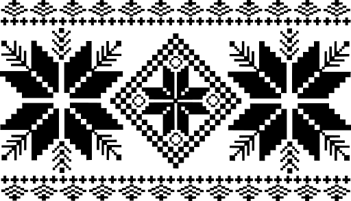 Holiday Embroidery Pattern with Snowflakes