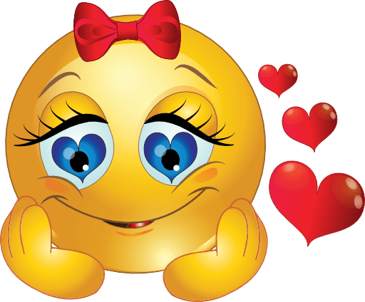 Emoticon She Is In Love