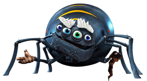 Rickety McGlum the Spider Front View