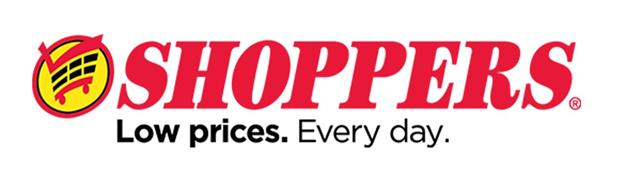 Shoppers logo and slogan