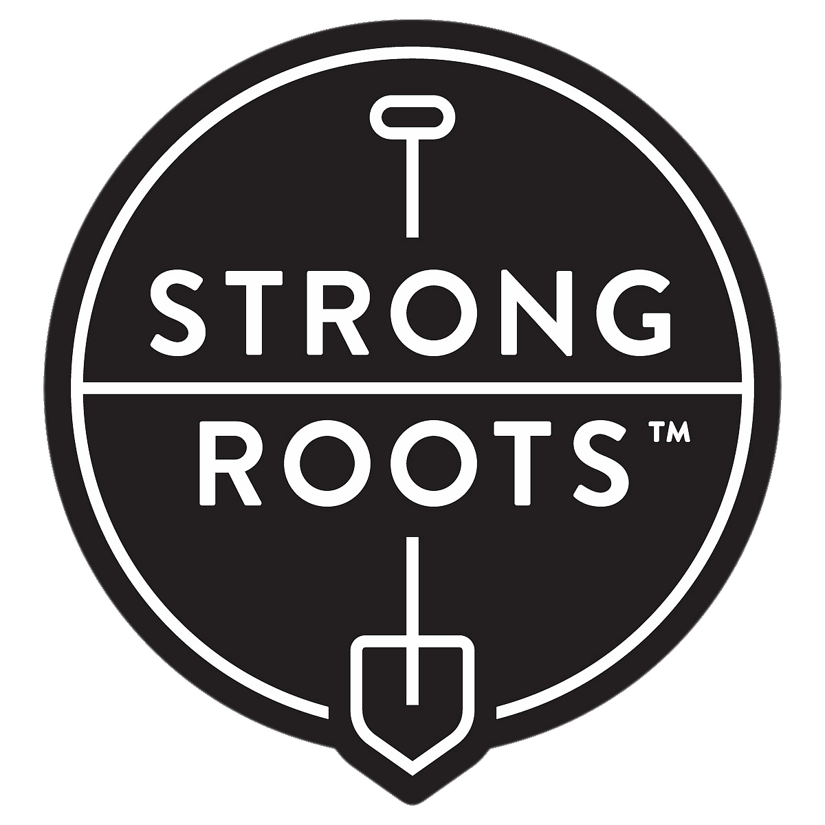 Strong Roots logo black