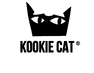 Kookie Cat logo white bow