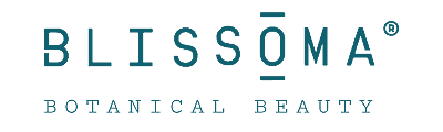 Blissoma logo and slogan