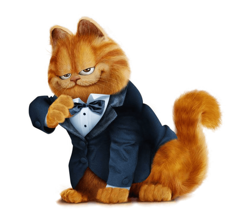 Garfield With Tuxedo Suit