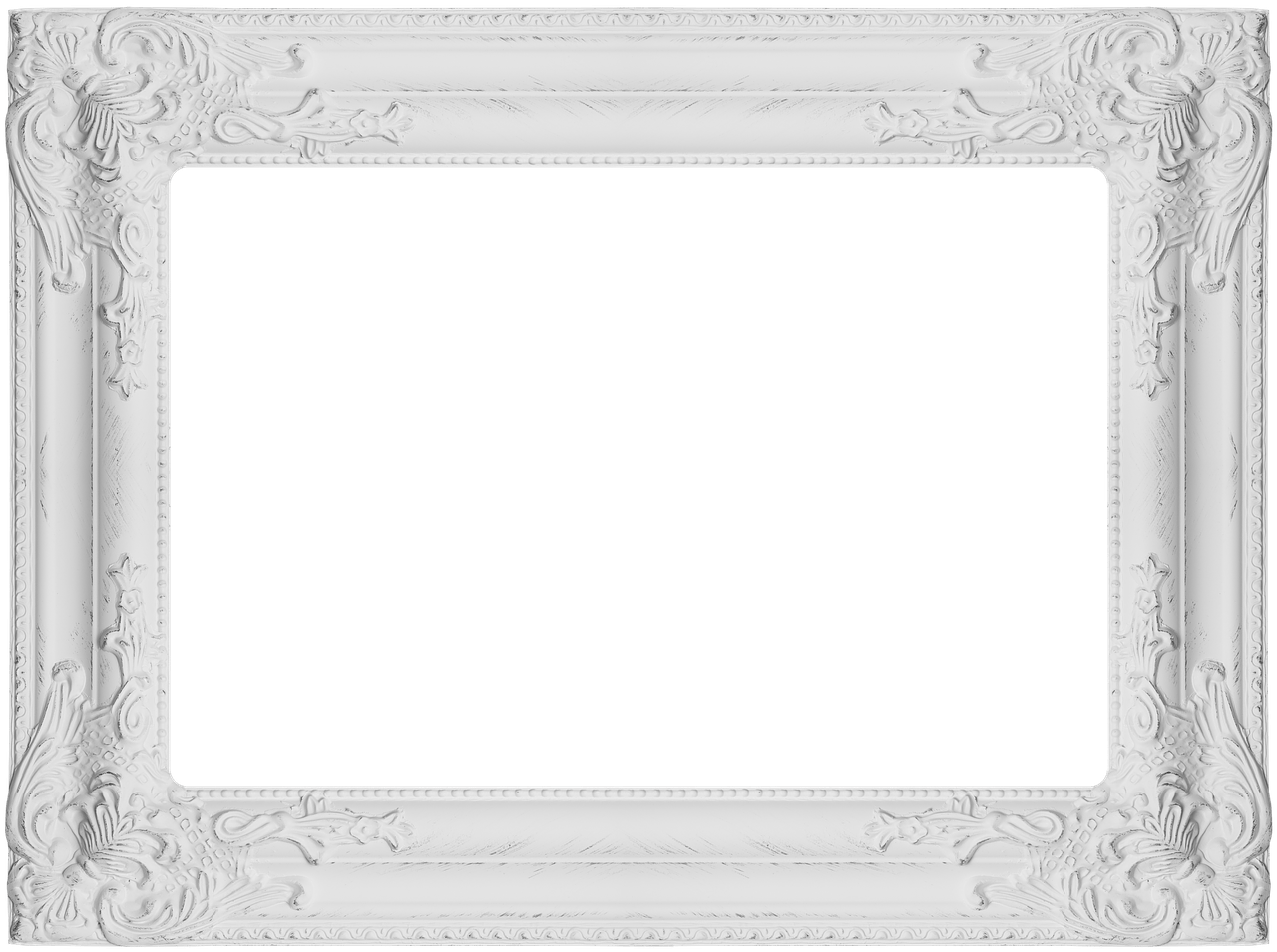 White Frame Wide Edge