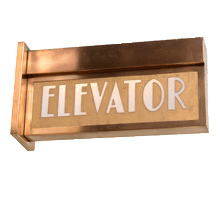 Art Deco Elevator Sign