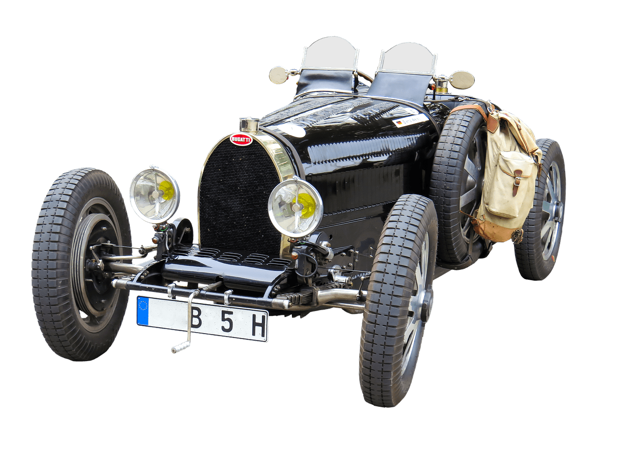 Oldtimer Bag on Spare Wheel