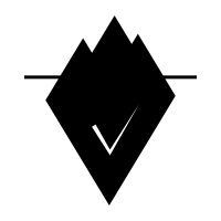 Iceberg All Black Clipart