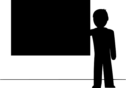 Teacher at the Blackboard