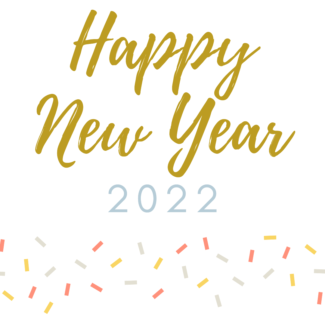 Happy New Year 2022 Celebration Garland Greetings