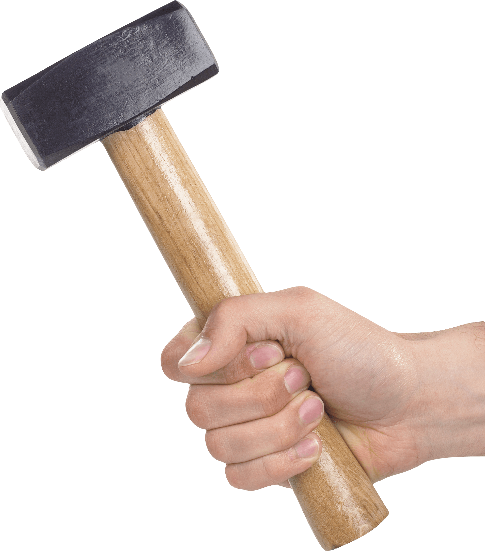 Hand Holding Sledge Hammer