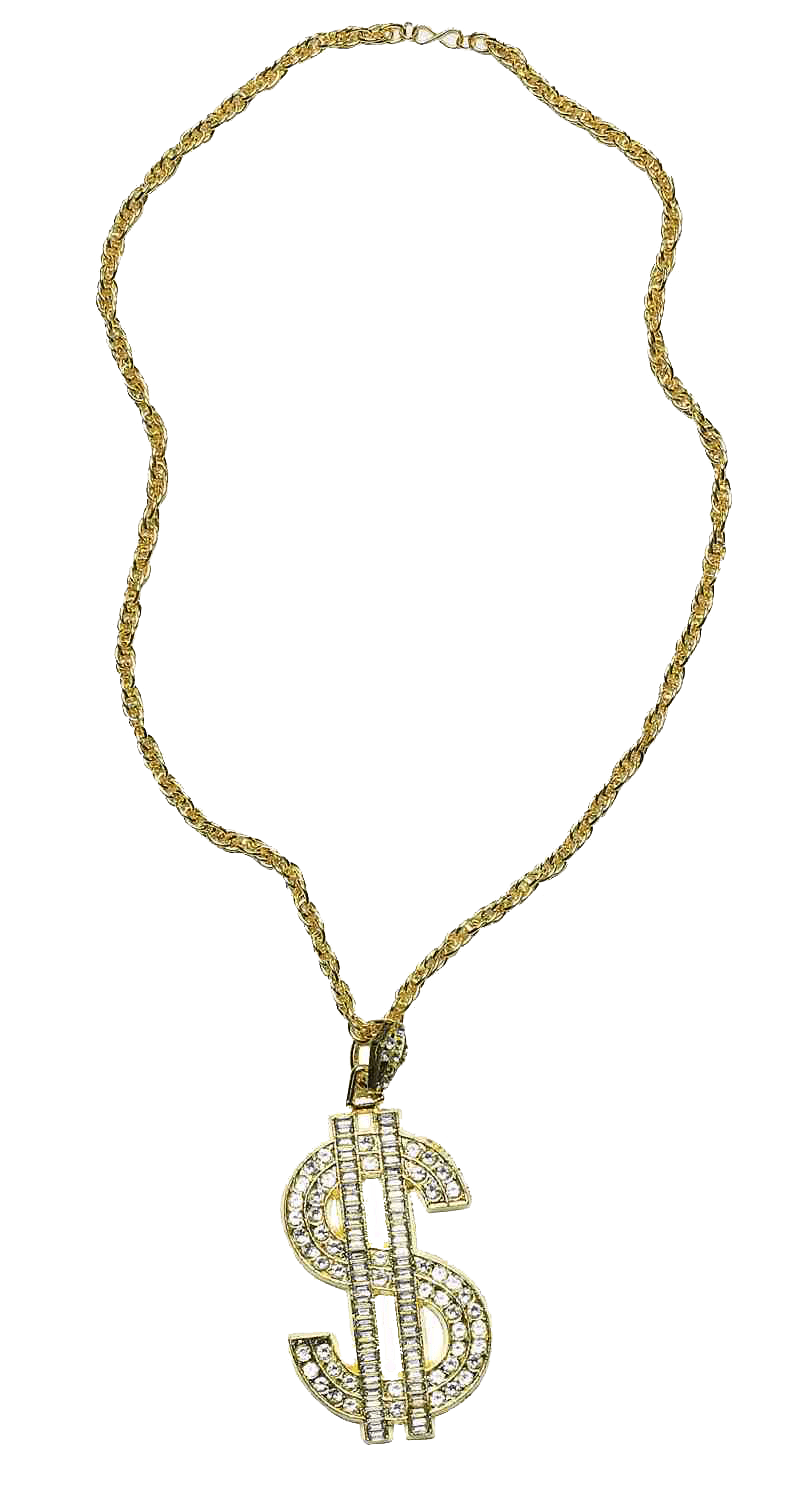 Thug Life Gold Chain Dollar Rocks