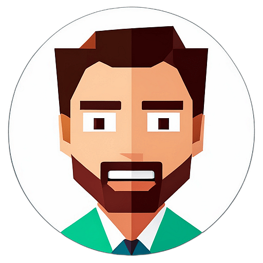 Dentist, Minimalist App Icon - Circle Icon Bevel Border