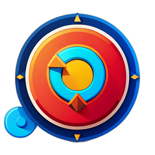 Record Store, Minimalist App Icon - Circle Icon Bevel Border