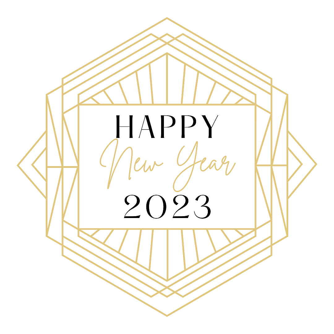 Happy New Year 2023 Art Deco