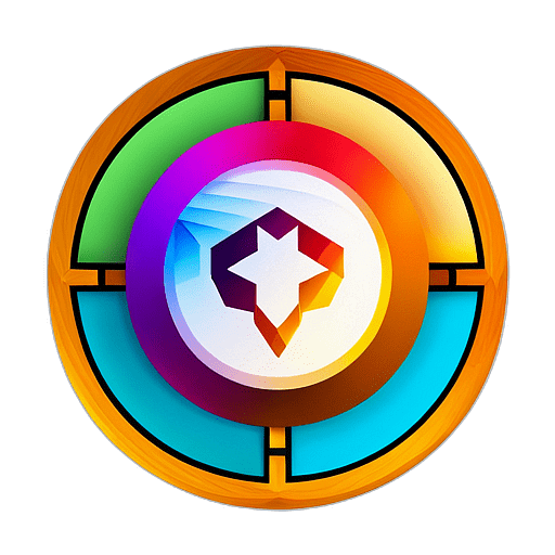 Learning Management Systems, Minimalist App Icon - Circle Icon Bevel Border