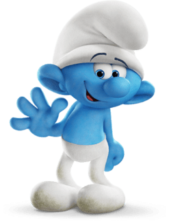 Clumsy Smurf Waving