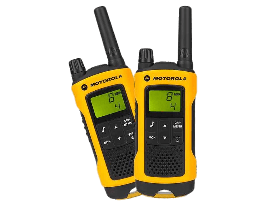 Yellow Motorola Walkie Talkies