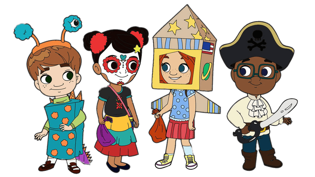 Nina and Her Friends Ready For Halloween